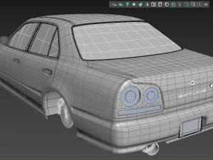 Nissan Skyline er34 Modello 3D