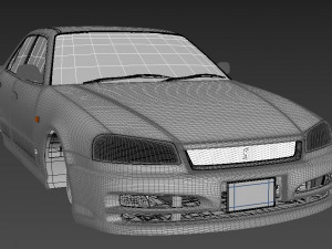 Nissan Skyline er34 Modello 3D