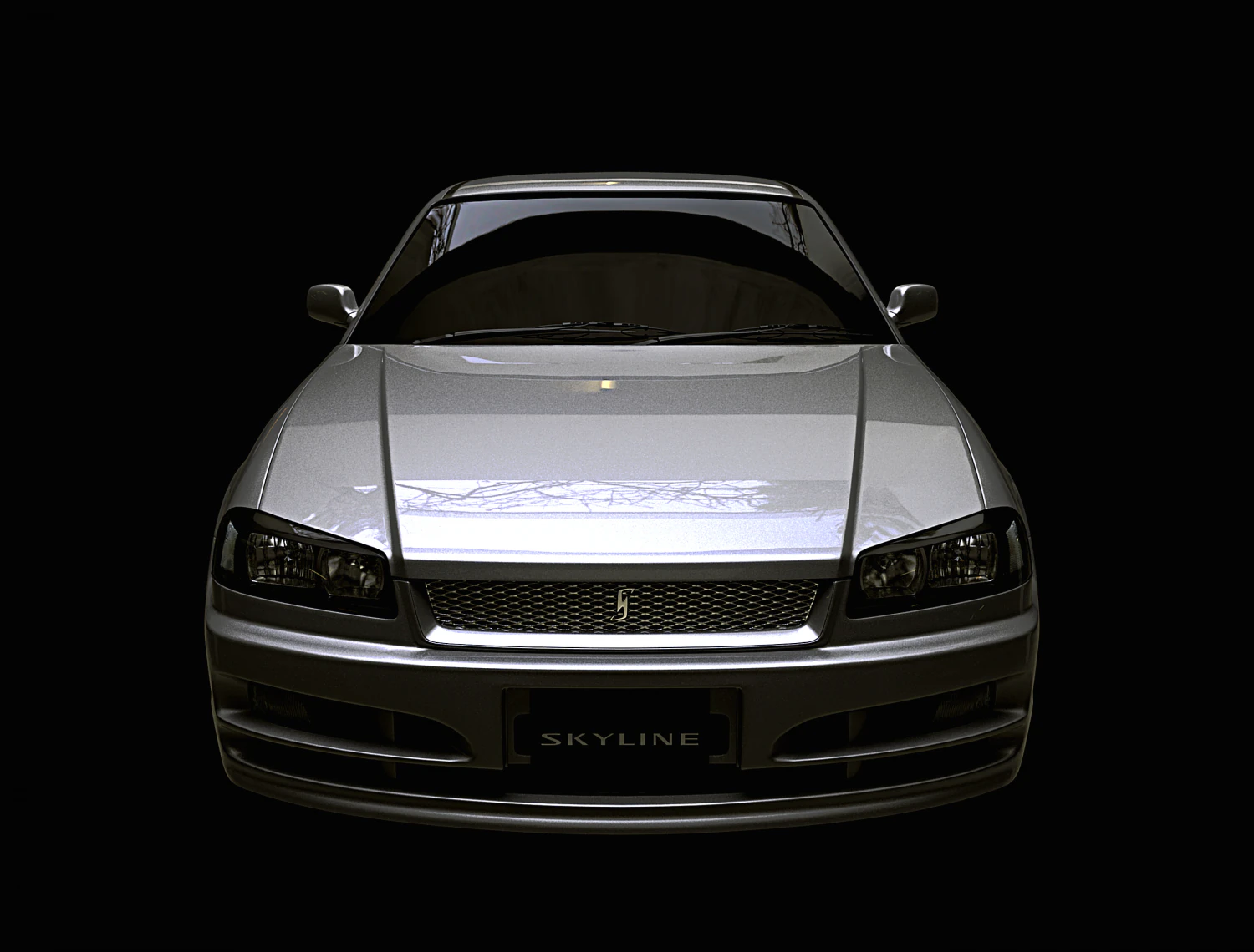 Nissan Skyline 3D Model .c4d .max .obj .3ds .fbx .stl .blend 
