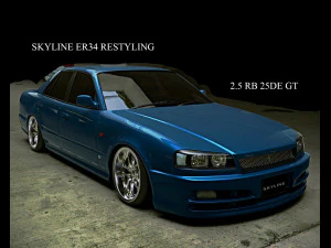 Nissan Skyline 3D Model