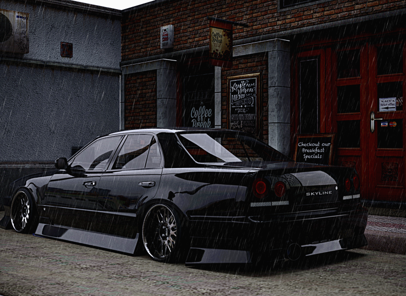 Nissan Skyline 3D Model .c4d .max .obj .3ds .fbx .stl .blend 