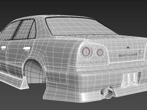 Nissan Skyline 3D Model