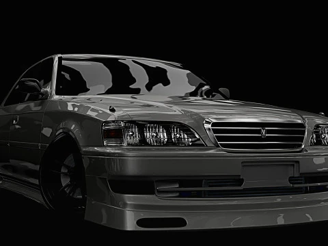 丰田克雷斯塔jzx100 顶点 3D 模型