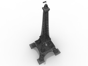 eiffel tower 3D मॉडल