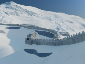 great wall 3D मॉडल