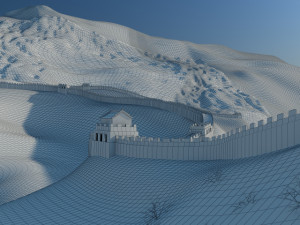 great wall 3D मॉडल