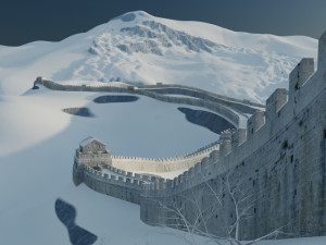 great wall 3D मॉडल