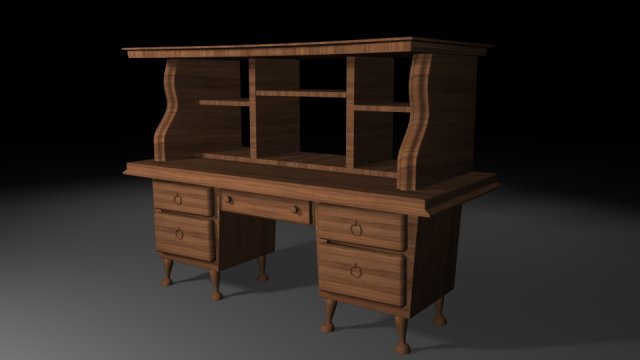 old classic table 3D मॉडल .c4d .max .obj .3ds .fbx .stl .blend 