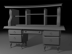 old classic table 3D मॉडल