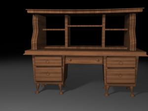 old classic table 3D मॉडल