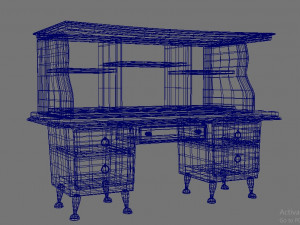 old classic table 3D मॉडल