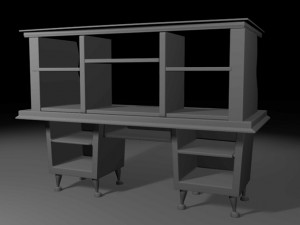 old classic table 3D मॉडल