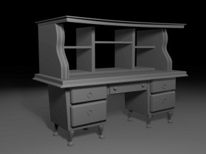 old classic table 3D मॉडल