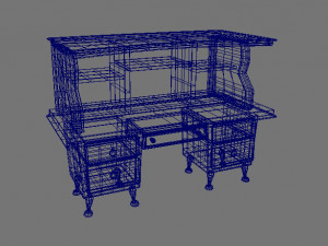 old classic table 3D मॉडल