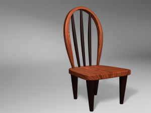 wood chair 3D Model