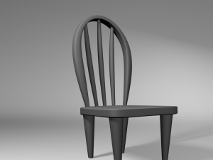 wood chair 3D Model