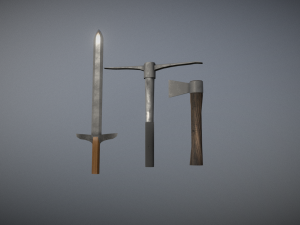 camp game ready low poly 3Dモデル