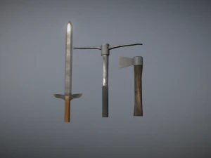 camp game ready low poly 3D Model