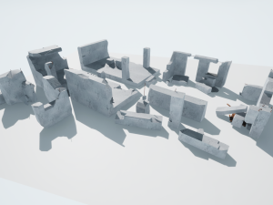 destroyed buildings 3D Model