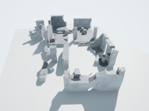 destroyed buildings 3D Model
