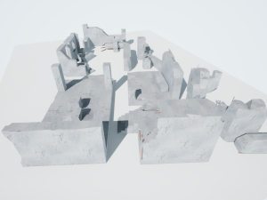 destroyed buildings 3D Model