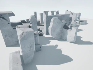 verwoeste gebouwen 3D Model