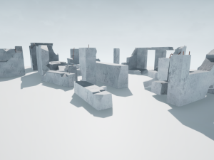destroyed buildings 3D Model