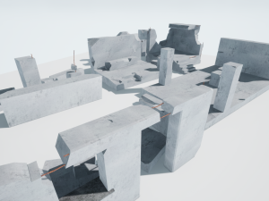 destroyed buildings 3D Model
