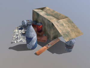 garbage low-poly 3D Модель