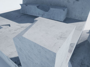 destroyed buildings free low-poly pbr 3D मॉडल