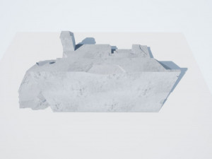 destroyed buildings free low-poly pbr 3D मॉडल