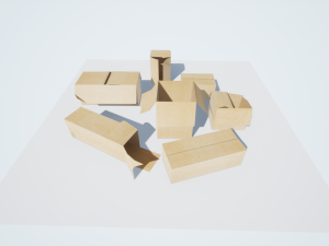 boxes low-poly pbr 3D Model