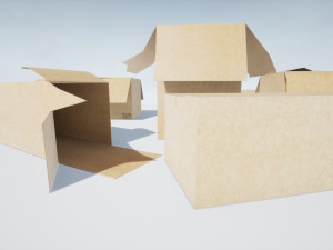 boxes low-poly pbr 3D Model
