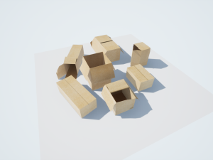boxes low-poly pbr 3D Model