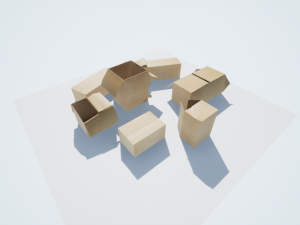 boxes low-poly pbr 3D Model