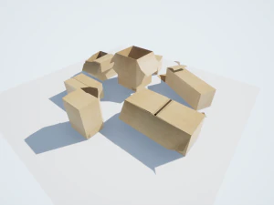 boxes low-poly pbr 3D Model