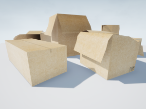 boxes low-poly pbr 3D Model