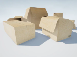 boxes low-poly pbr 3D Model