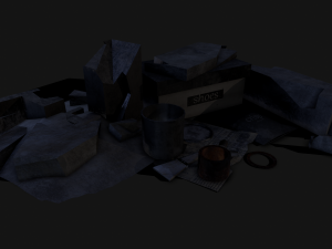 garbage low-poly pbr 3D Model