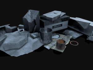 garbage low-poly pbr 3D Model