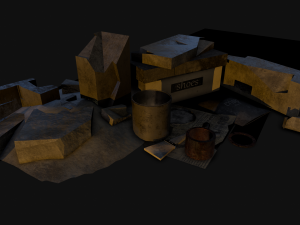 garbage low-poly pbr 3D Model