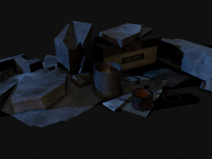garbage low-poly pbr 3D Model