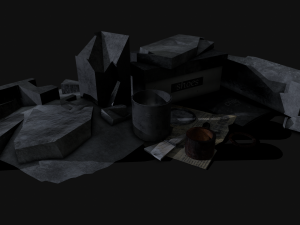 garbage low-poly pbr 3D Model