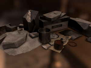 garbage low-poly pbr 3D Model