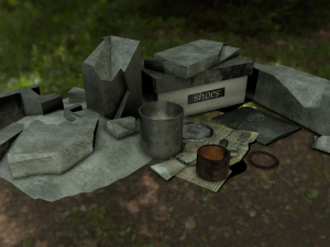 garbage low-poly pbr 3D Model