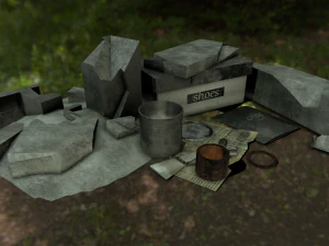 garbage low-poly pbr 3D Model