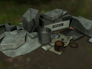 garbage low-poly pbr 3D Model