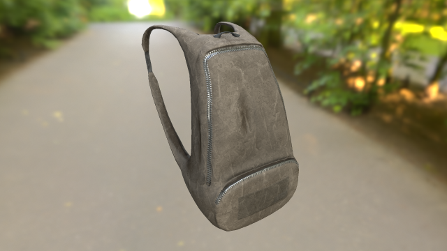 backpack low-poly pbr 3D Модель .c4d .max .obj .3ds .fbx .stl .blend 
