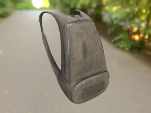 backpack low-poly pbr 3Dモデル