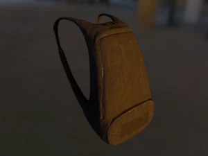 zaino low-poly pbr Modello 3D
